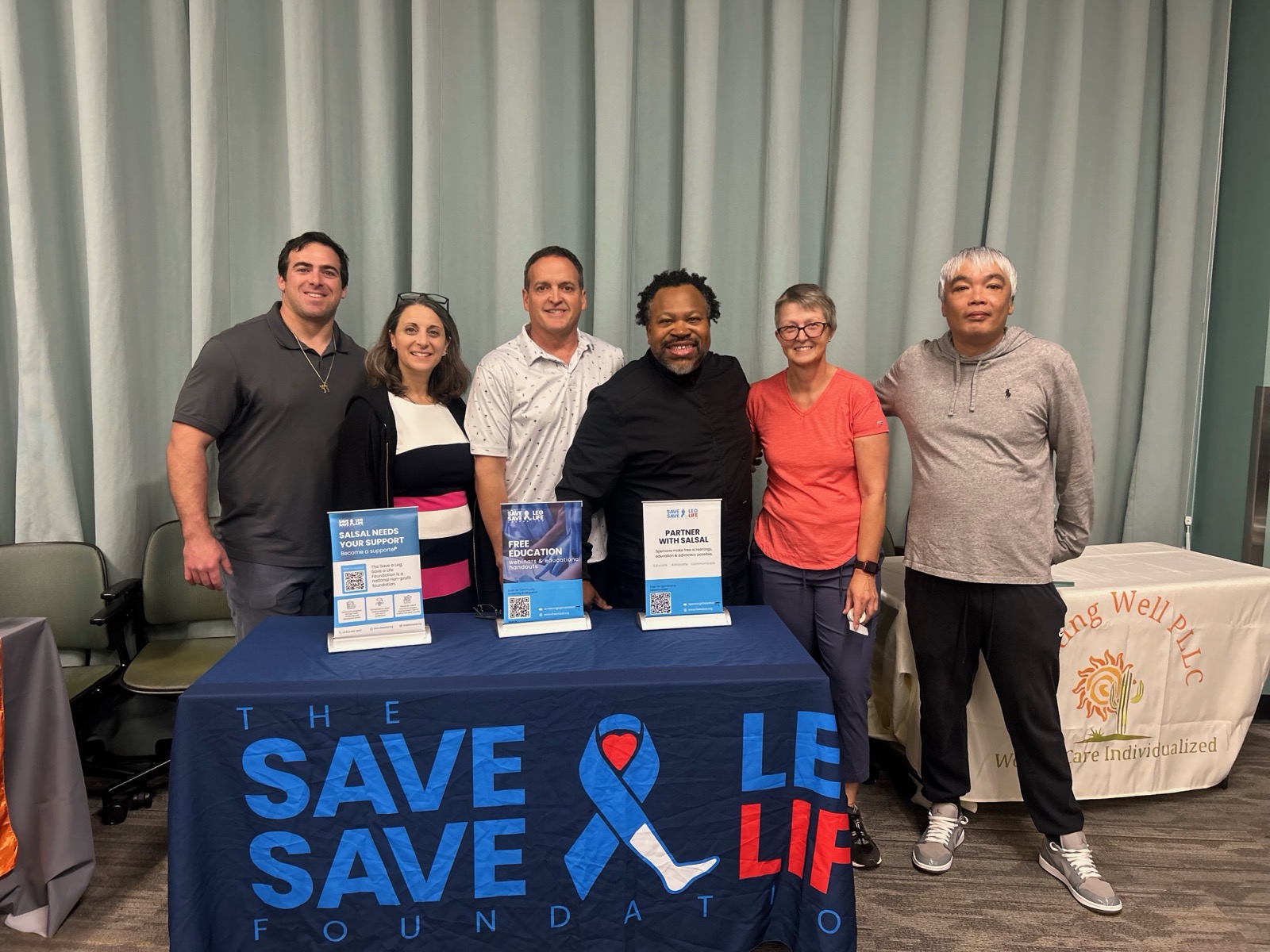 SALSAL volunteers and clinicians at a community event