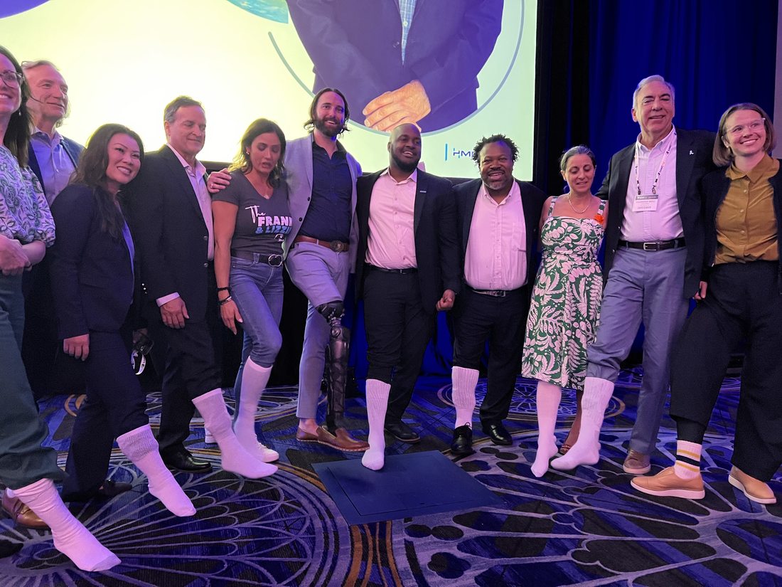 Supporters at a SALSAL event for the White Sock Campaign